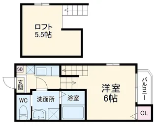 ハーモニーテラス内田橋【1階】の間取り