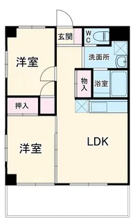 プラージュ琉希【305号室】の間取り