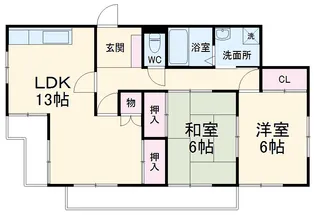 Mハイツ佐藤【B-2号室】の間取り