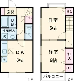 ランポ牛久【1階】の間取り