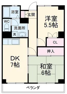 サンコート中里台パートⅡ【3階】の間取り