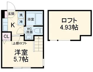 グリーンベル【1階】の間取り
