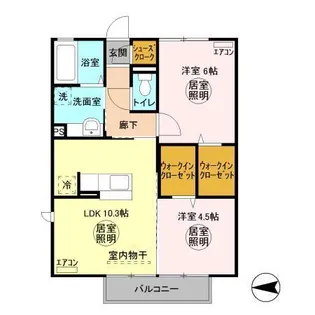 カーサR・T C【2階】の間取り