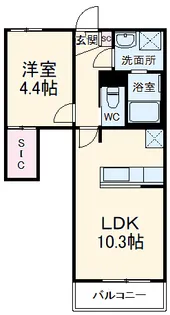 セレーノ江田2【2階】の間取り