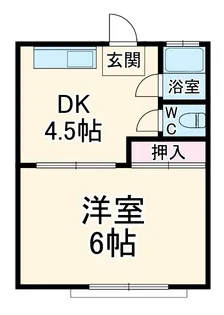 弥生荘【2階】の間取り