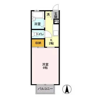 コーポ幸町【2階】の間取り