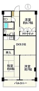 サンクレスト青葉台Ⅱ【3階】の間取り