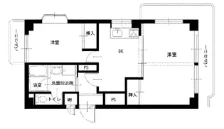 パールレジデンスⅡ【206号室】の間取り