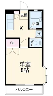 クルーズハウス【201号室】の間取り