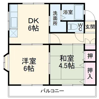 メゾンハイウェルⅡ【102号室】の間取り