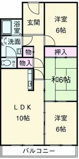 ラームズプラザ【102号室】の間取り
