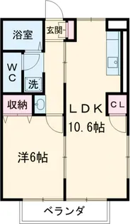 オレンジハイツ【202号室】の間取り