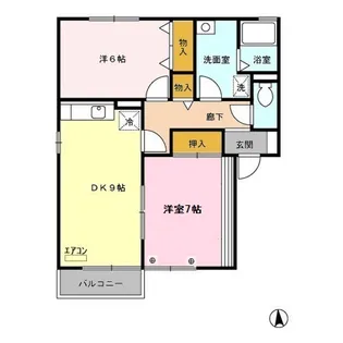 ロイヤルガーデン B【1階】の間取り