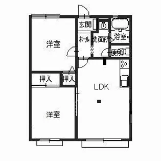 ビューハイツ【1階】の間取り