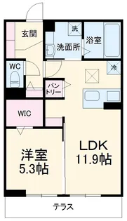 ヴィラージュたまプラーザ 欅【1階】の間取り