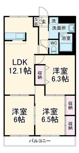 シャングリラ弐番館【2階】の間取り