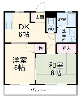 グリーンハイツ桃山【2階】の間取り