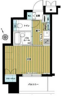 トーシンフェニックス目黒不動前【10階】の間取り