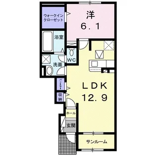 シャルム Ⅱ【1階】の間取り