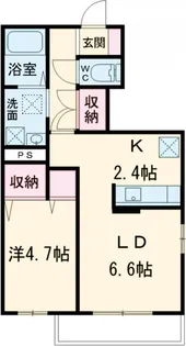 ウィステリア・K【1階】の間取り