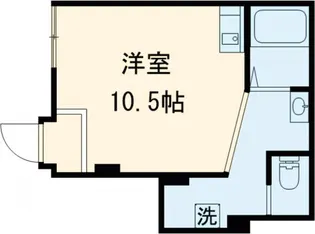 ハピネス三茶【101号室】の間取り