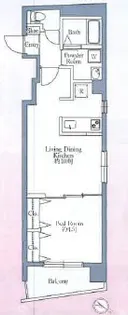 ルミナス西日暮里【9階】の間取り