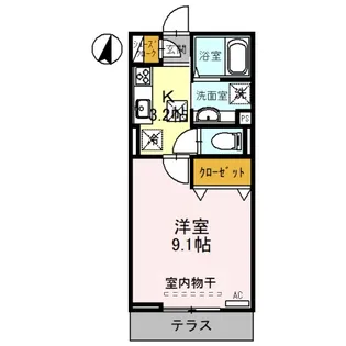 アバンス大宮【1階】の間取り