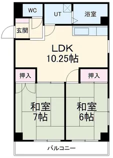 アーバンコート森壱番館【2階】の間取り