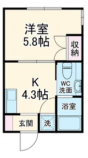 銀河ハイツ【2階】の間取り