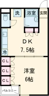 ガーデンハイツ小山【3階】の間取り