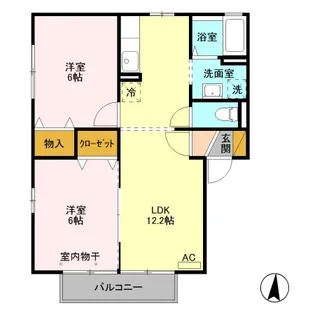 コーポビショップ【2階】の間取り