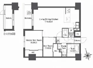 コンフォリア日暮里【1階】の間取り