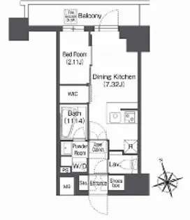 コンフォリア日暮里【6階】の間取り