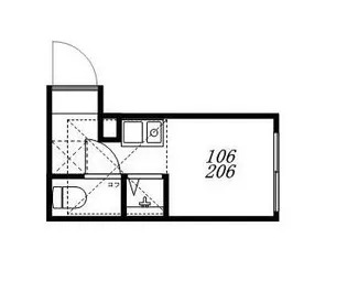ハーモニーテラス日ノ出町Ⅳ【2階】の間取り