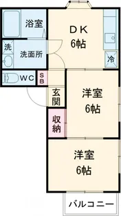 エフハウスⅠ【1階】の間取り