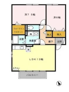 メゾングレース C【2階】の間取り