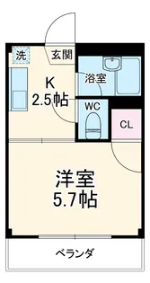 リエス伊勢原【1階】の間取り