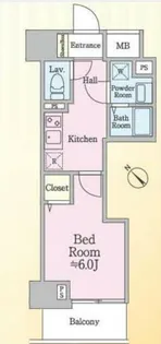 ガリシア駒込EAST【9階】の間取り