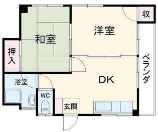 久米ハイツ【302号室】の間取り
