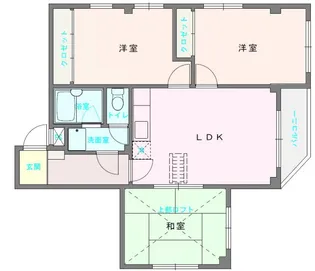 スカイラークタウン壱号館【2階】の間取り