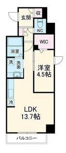 CLAIRE【201号室】の間取り