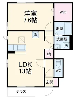 SAKURA Hills B【1階】の間取り