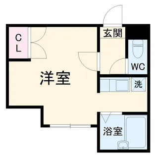 コーポヒラ【1E号室】の間取り