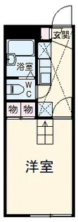 レオパレスwest court【2階】の間取り