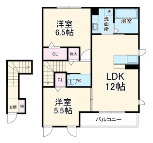 スカイビューテラス宮前平【206号室】の間取り