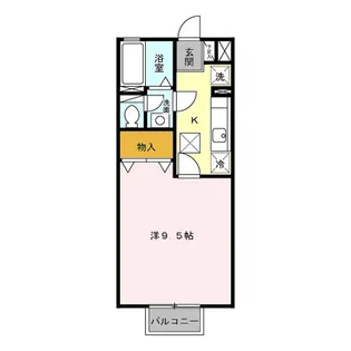 サンフィール B【1階】の間取り