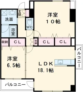 REPOSER名駅南【801号室】の間取り