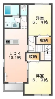 ピック・リヴァージュ【00201号室】の間取り
