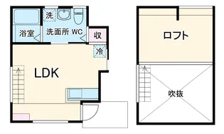 ESPRESSO岩塚【1B号室】の間取り