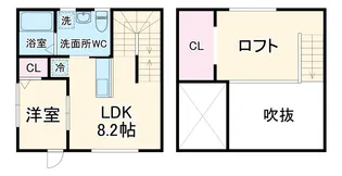 ESPRESSO岩塚【2階】の間取り
